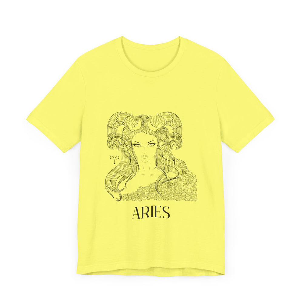 Aries Constellation Zodiac Unisex Jersey Short Sleeve Tee