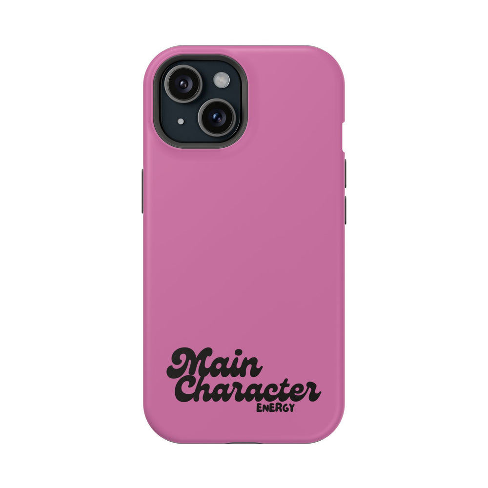 Main Character Energy Pink Edition Magnetic Tough iPhone 16, 15, 14, 13 Pro & Max Cases