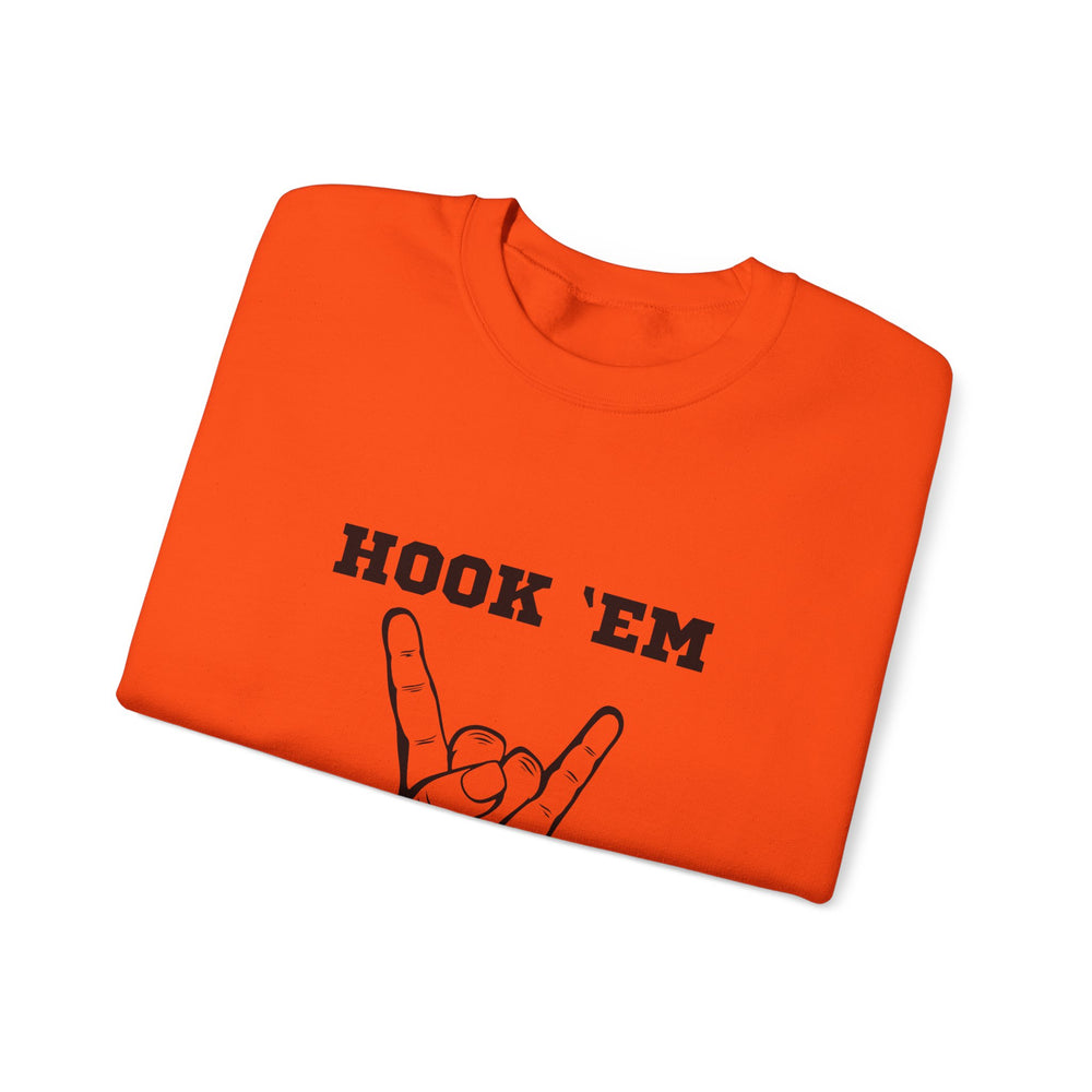 Hook 'Em Crewneck Sweatshirt