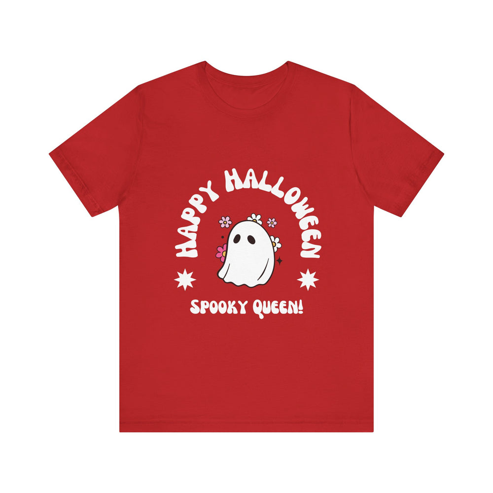 Happy Halloween Spooky Queen Unisex Jersey Short Sleeve Tee