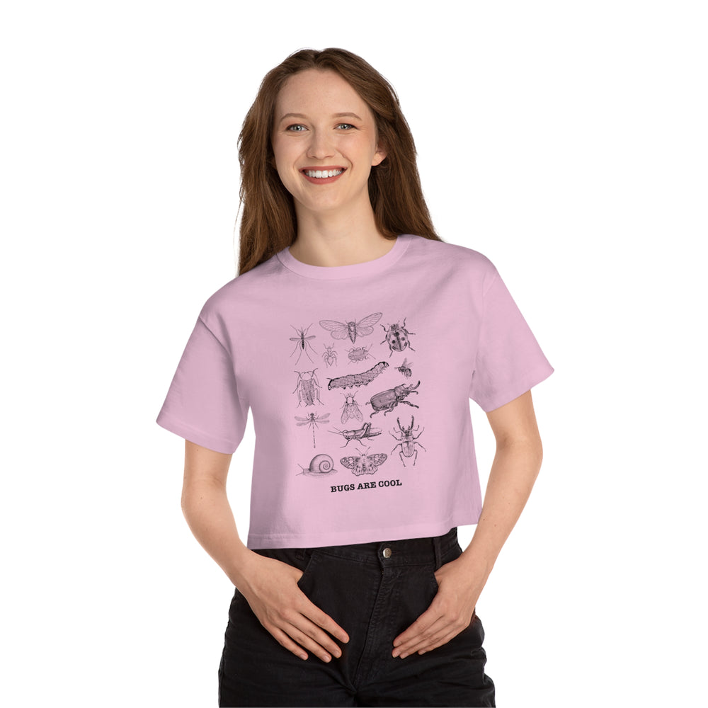 Bugs Are Cool Champion Women's Cropped T-Shirt