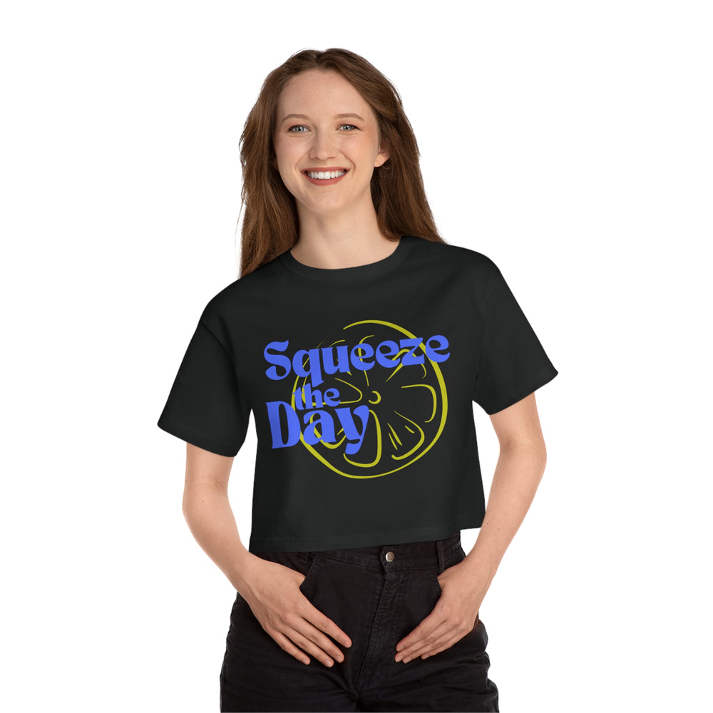 Squeeze The Day Champion Women's Heritage Cropped T-Shirt