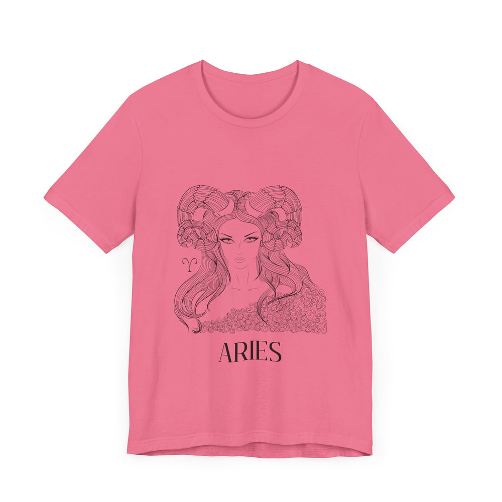 Aries Constellation Zodiac Unisex Jersey Short Sleeve Tee