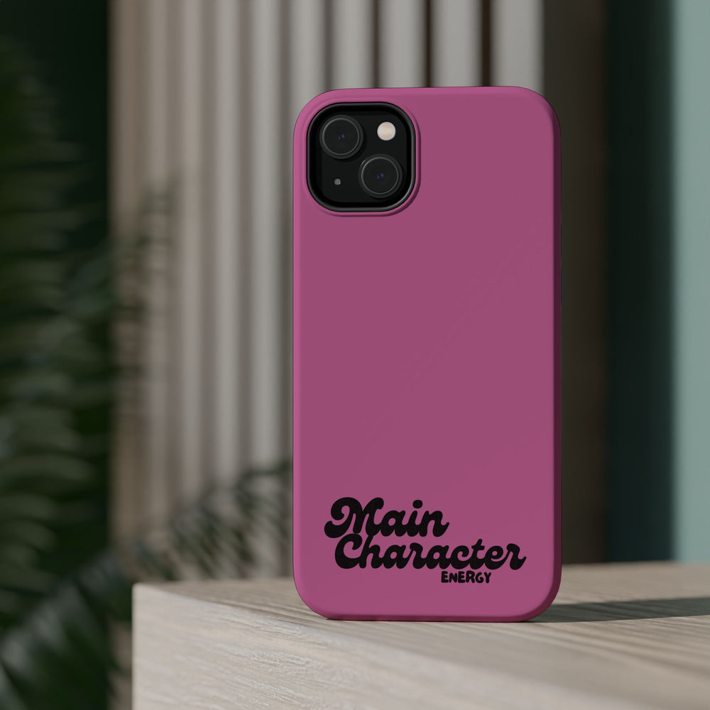 Main Character Energy Pink Edition Magnetic Tough iPhone 16, 15, 14, 13 Pro & Max Cases