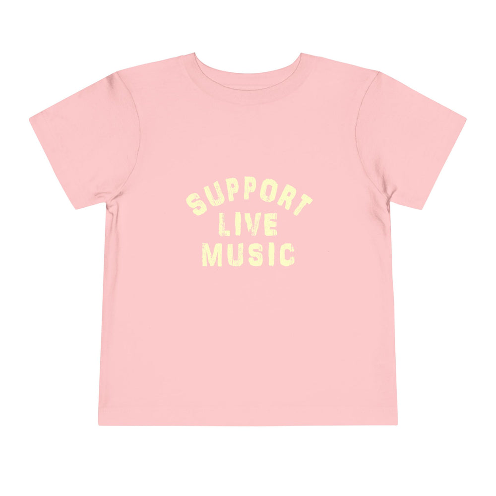 Support Live Music Toddler Short Sleeve Tee
