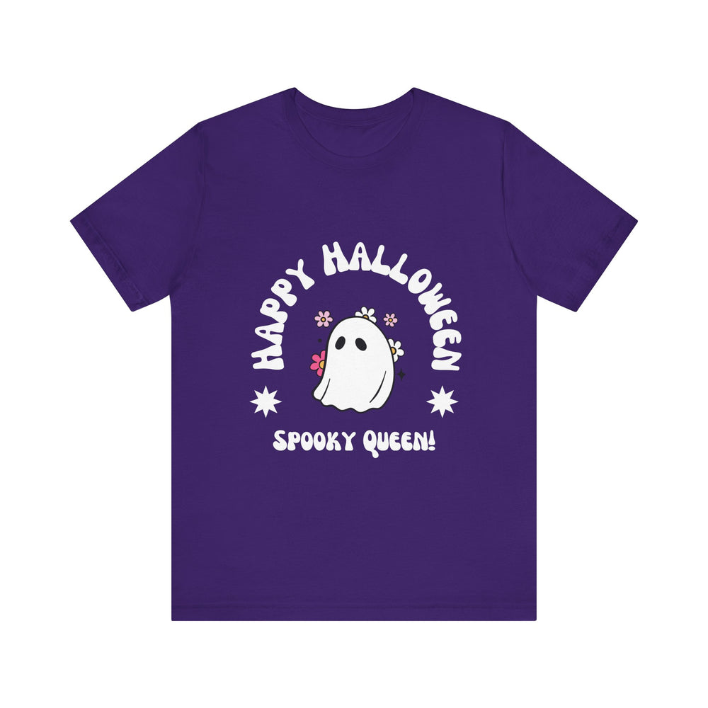 Happy Halloween Spooky Queen Unisex Jersey Short Sleeve Tee