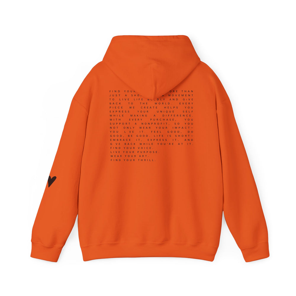 Find Your Thrill Mantra Oversized Women's Hoodie – Cozy Comfort with a Bold Mission 🌏💛
