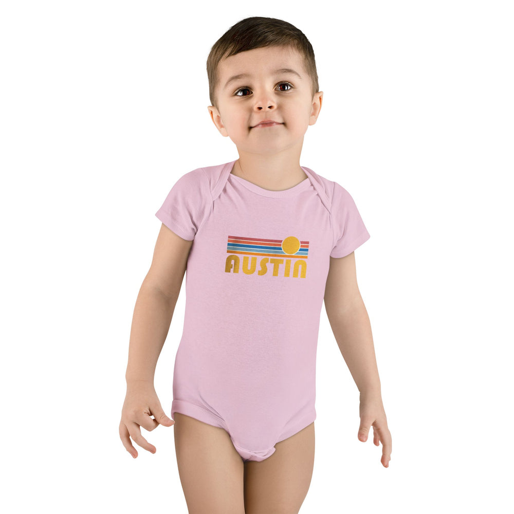 Austin Retro Sun Baby Short Sleeve Onesie®