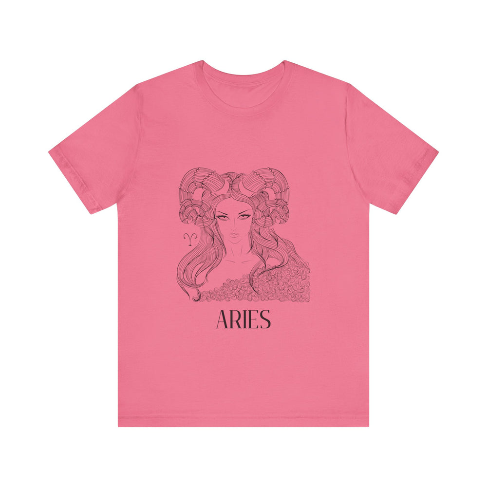Aries Constellation Zodiac Unisex Jersey Short Sleeve Tee