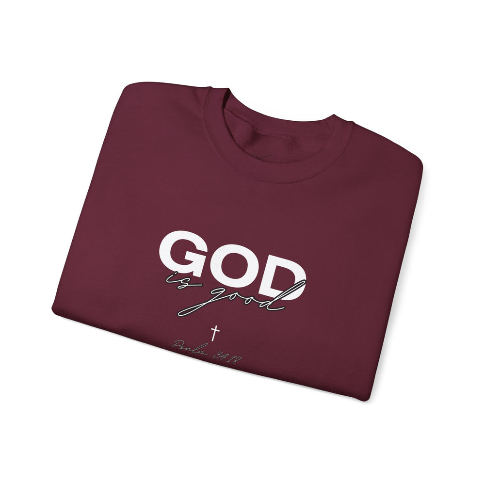 God Is Good - Psalms 34:18 - Crewneck Sweatshirt