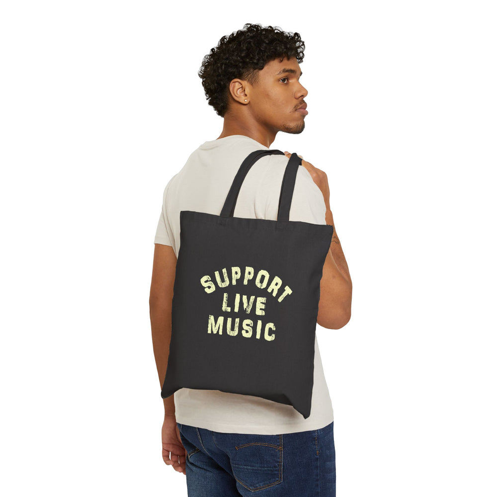 Support Live Music Tote Bag