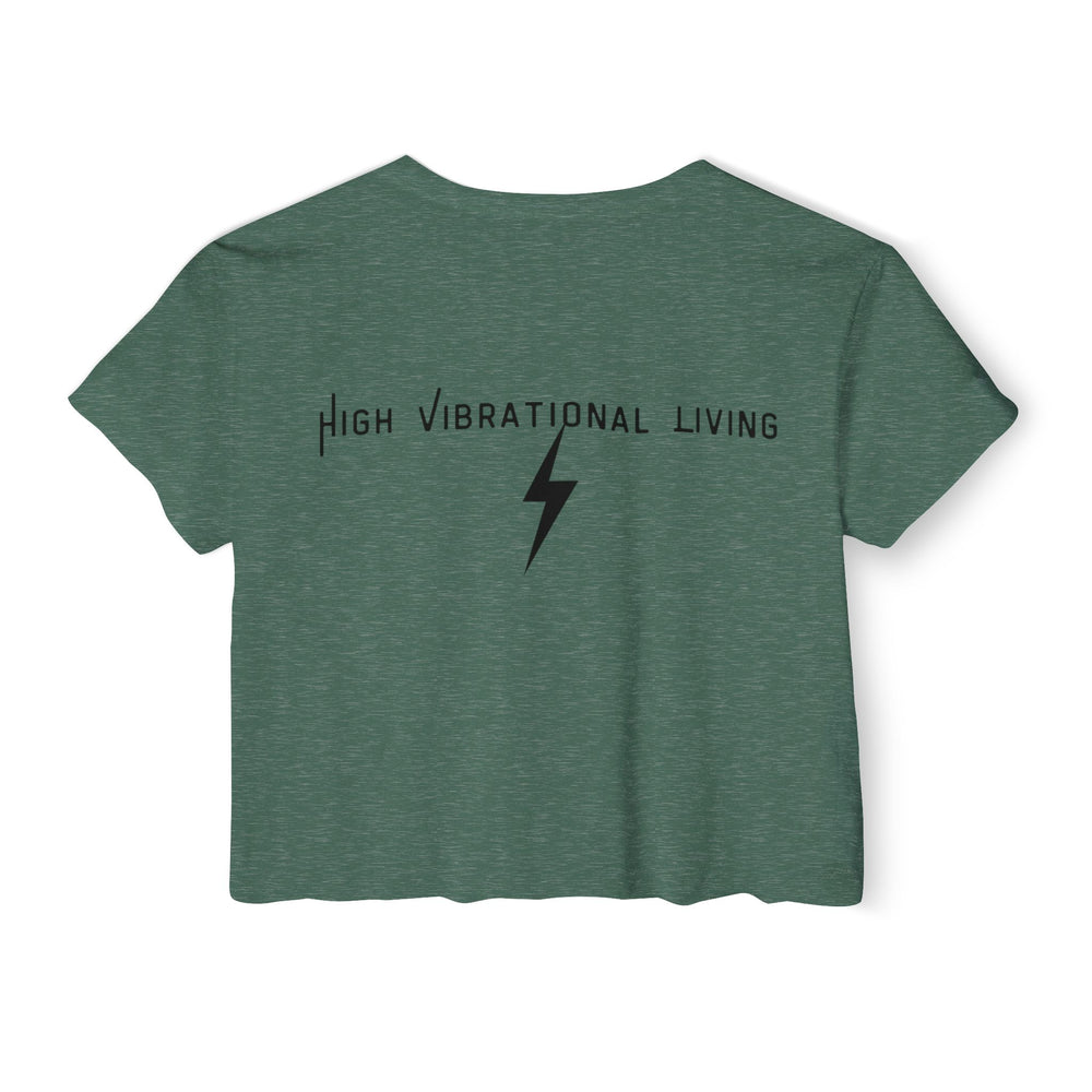 High Vibrational Living Women's Festival Crop Top