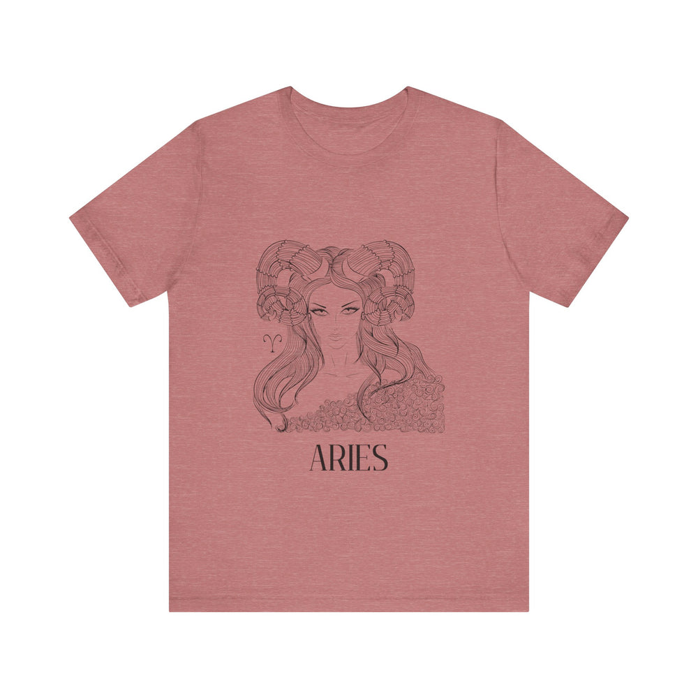 Aries Constellation Zodiac Unisex Jersey Short Sleeve Tee