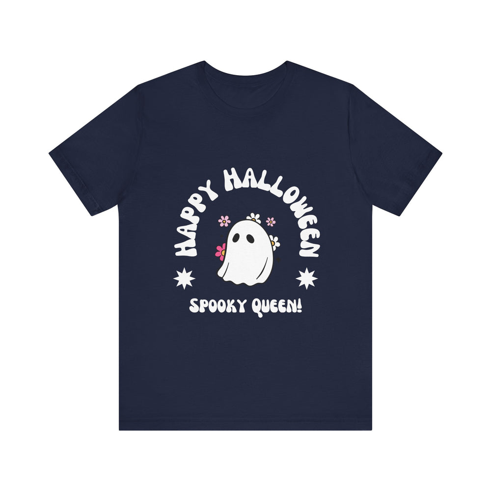 Happy Halloween Spooky Queen Unisex Jersey Short Sleeve Tee