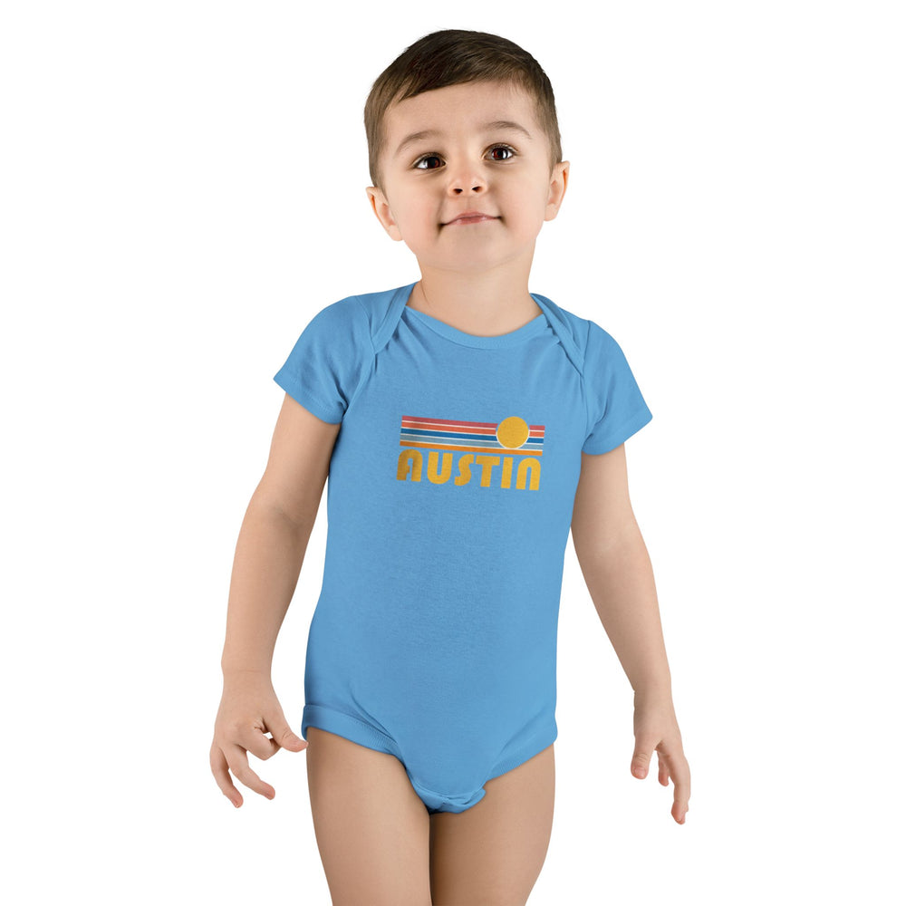 Austin Retro Sun Baby Short Sleeve Onesie®