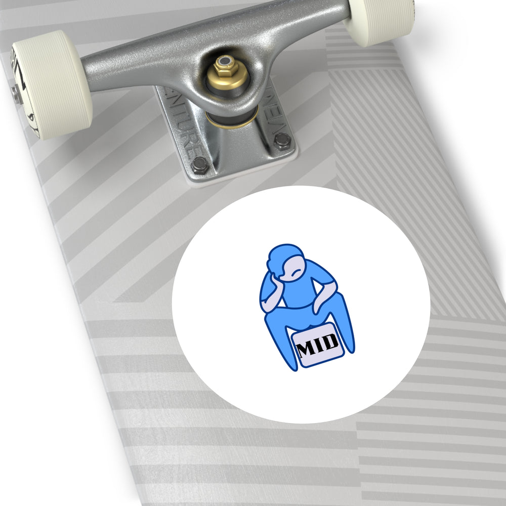 MID- Round Vinyl Stickers