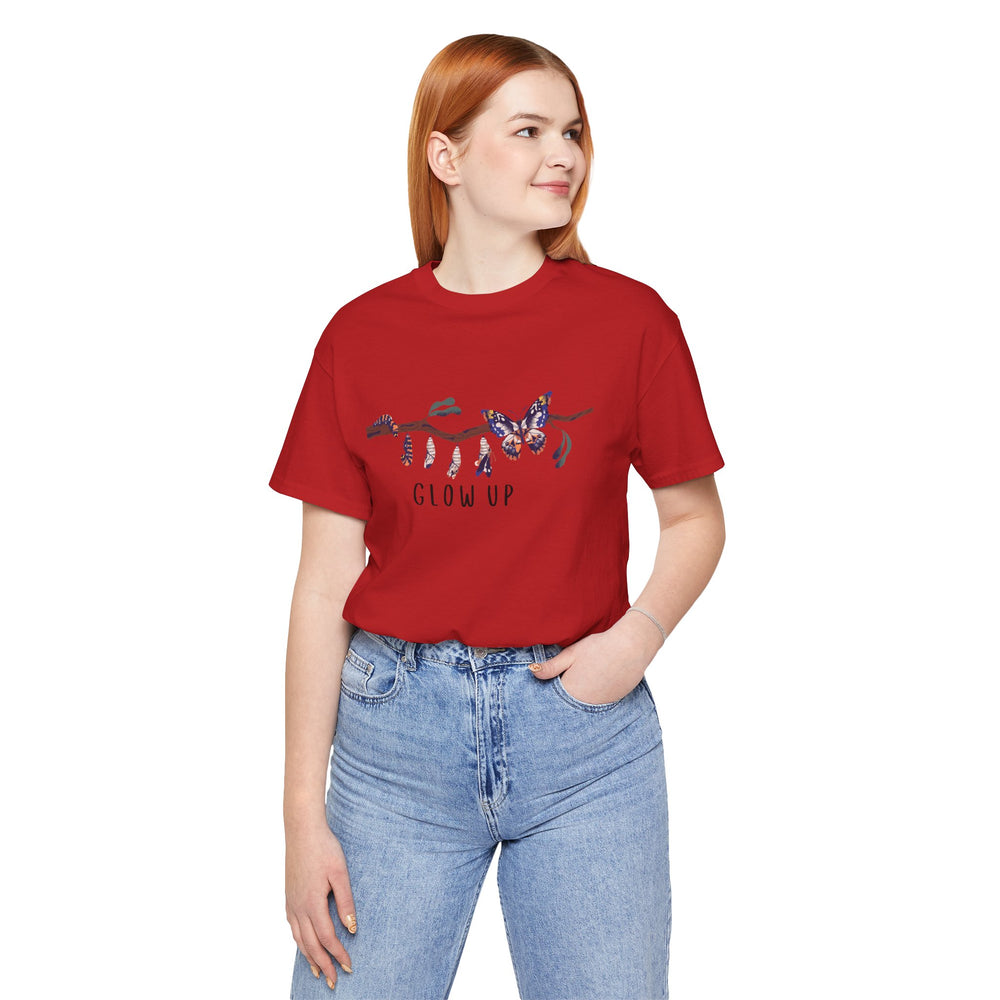 Glow Up Butterflies Jersey Short Sleeve Tee