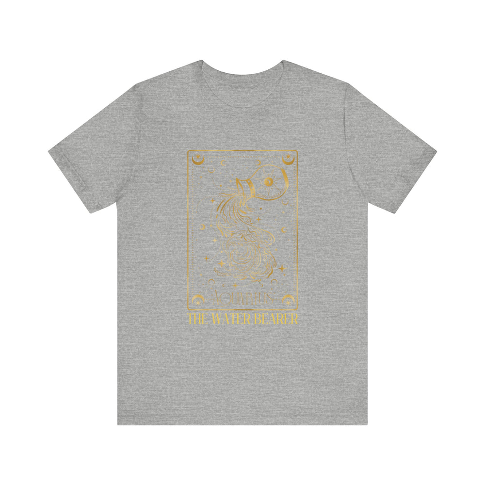 Aquarius The Water Bearer Zodiac Card Men's Jersey Short Sleeve Tee