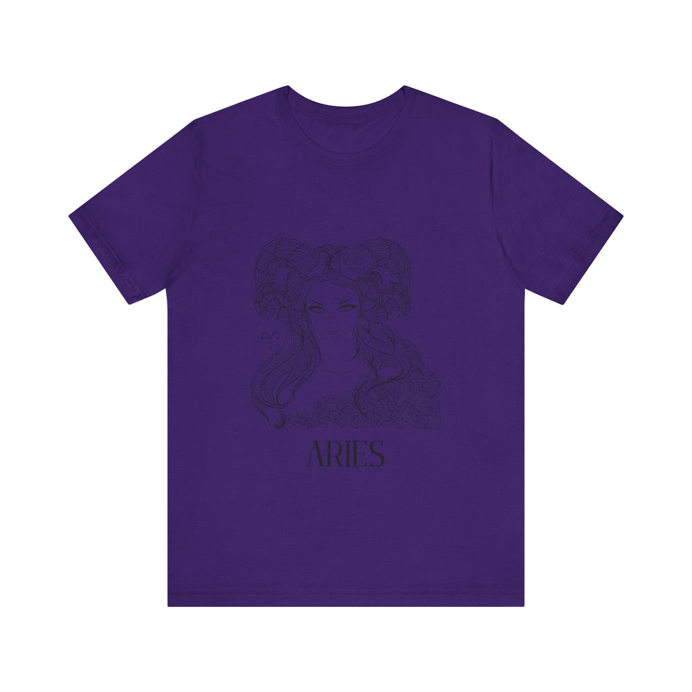 Aries Constellation Zodiac Unisex Jersey Short Sleeve Tee