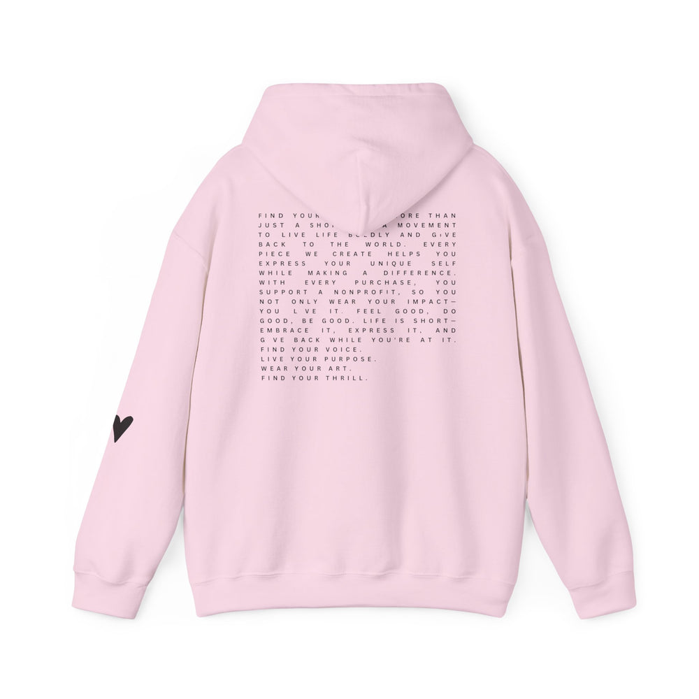 Find Your Thrill Mantra Oversized Women's Hoodie – Cozy Comfort with a Bold Mission 🌏💛