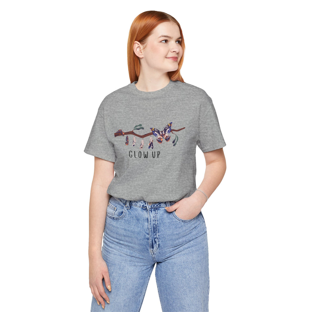 Glow Up Butterflies Jersey Short Sleeve Tee