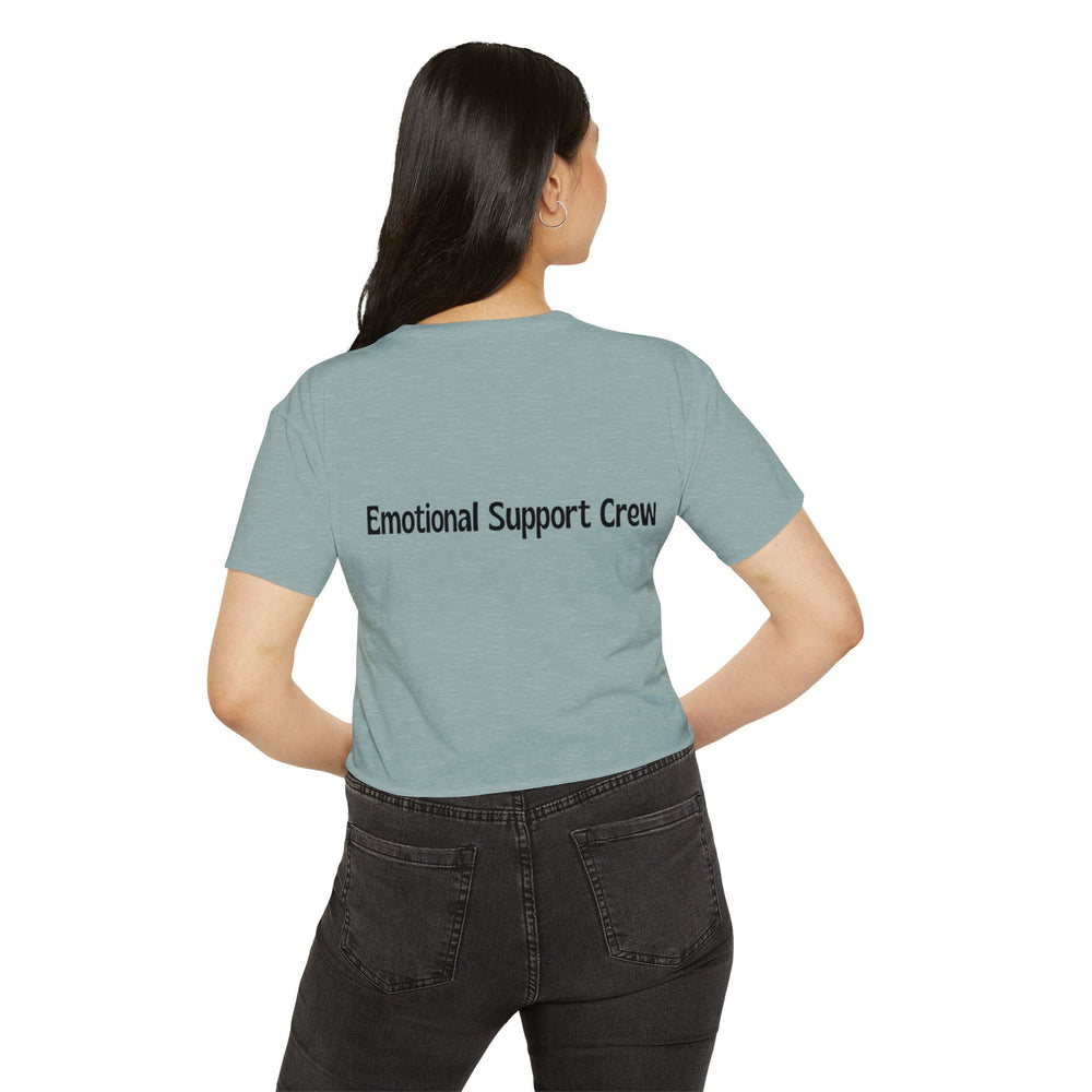 Emotional Support Crew Women's Festival Crop Top