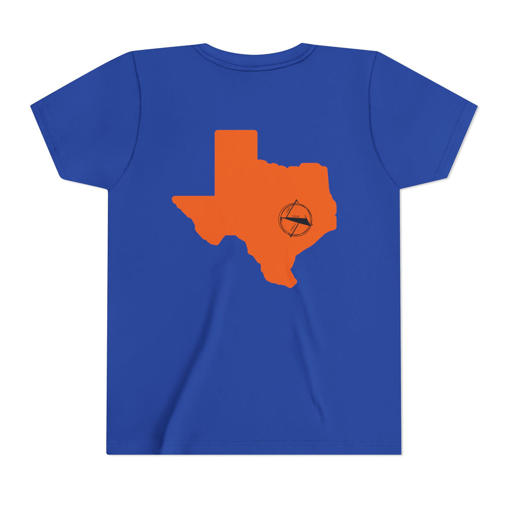 🤠 FYT ATX Youth Short Sleeve Tee – Texas State with ATX Circle Marker 🌟