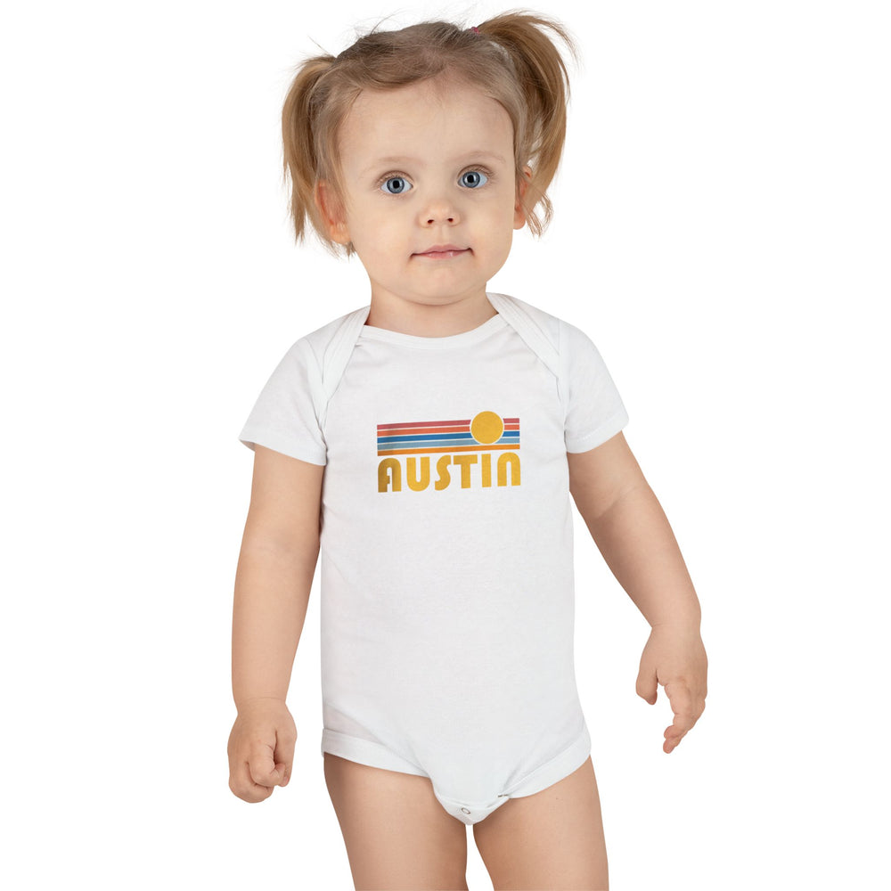 Austin Retro Sun Baby Short Sleeve Onesie®