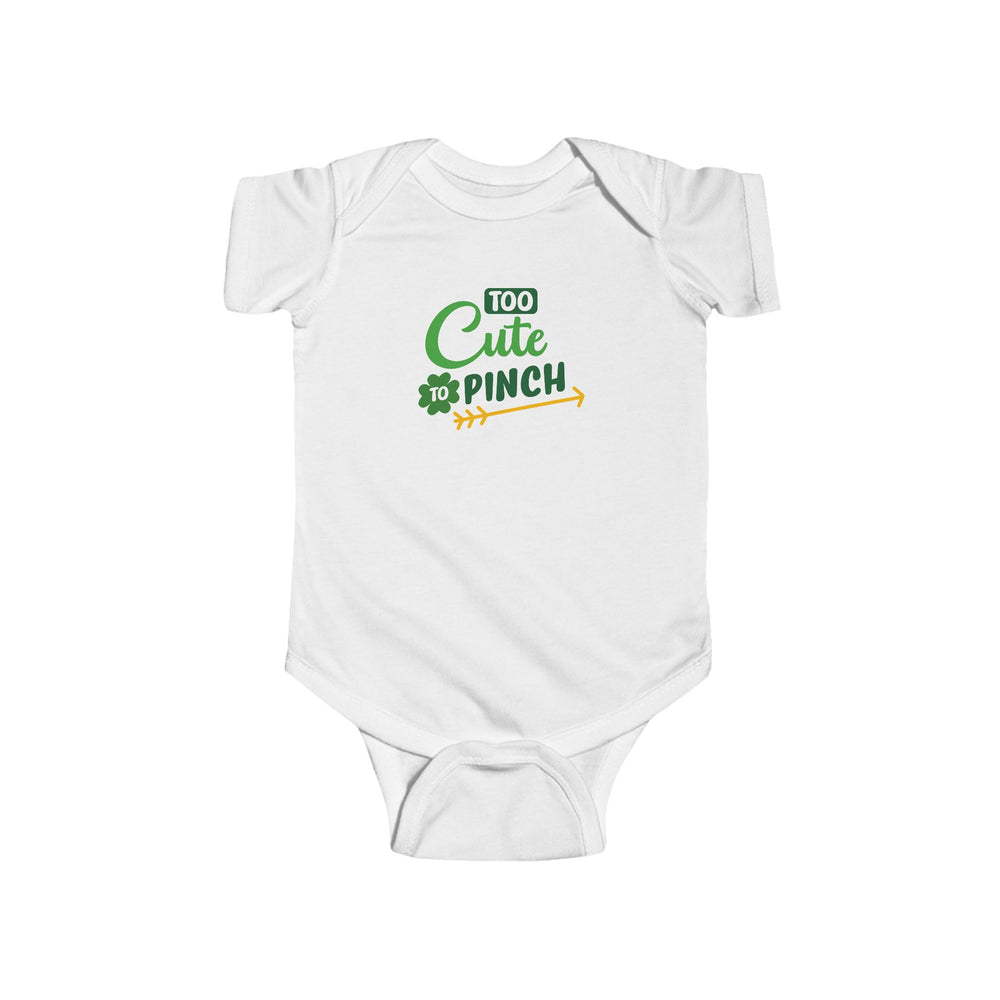 Too Cute To Pinch Infant Bodysuit – Lucky, Adorable, and Oh-So-Comfy! 🍀