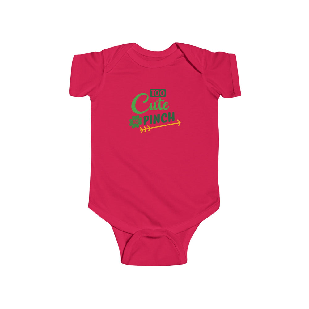 Too Cute To Pinch Infant Bodysuit – Lucky, Adorable, and Oh-So-Comfy! 🍀