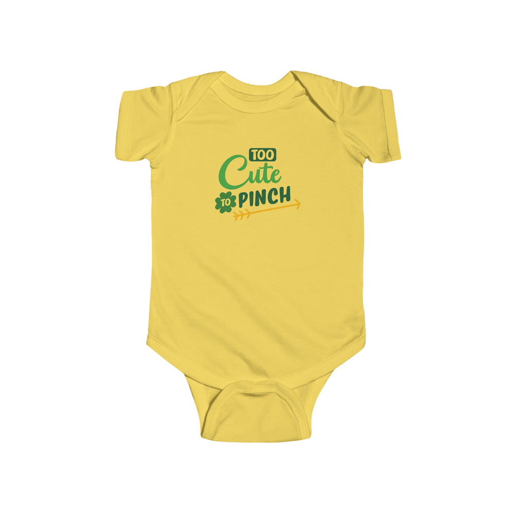 Too Cute To Pinch Infant Bodysuit – Lucky, Adorable, and Oh-So-Comfy! 🍀