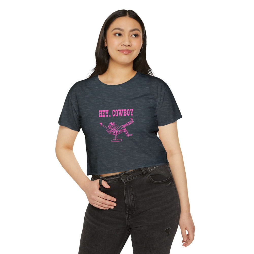 Hey, Cowboy - Women's Festival Crop Top