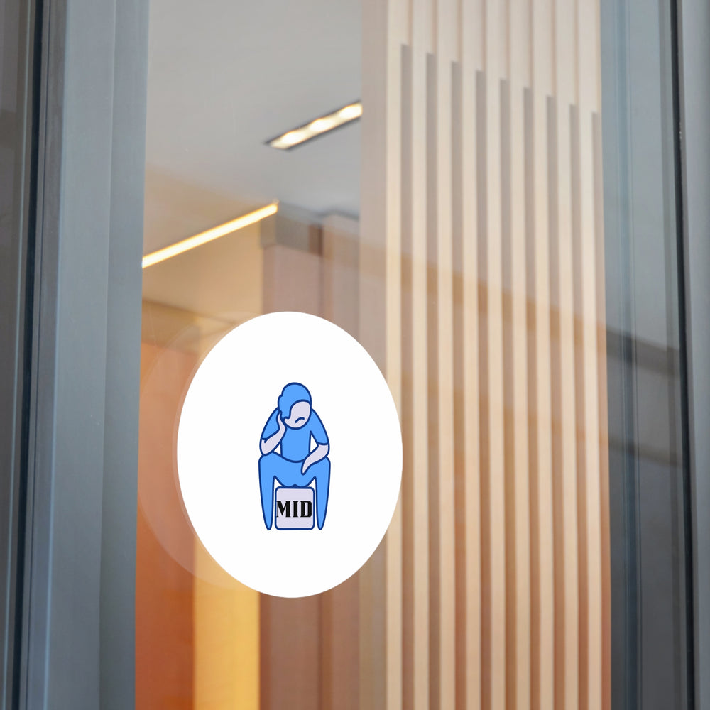 MID- Round Vinyl Stickers