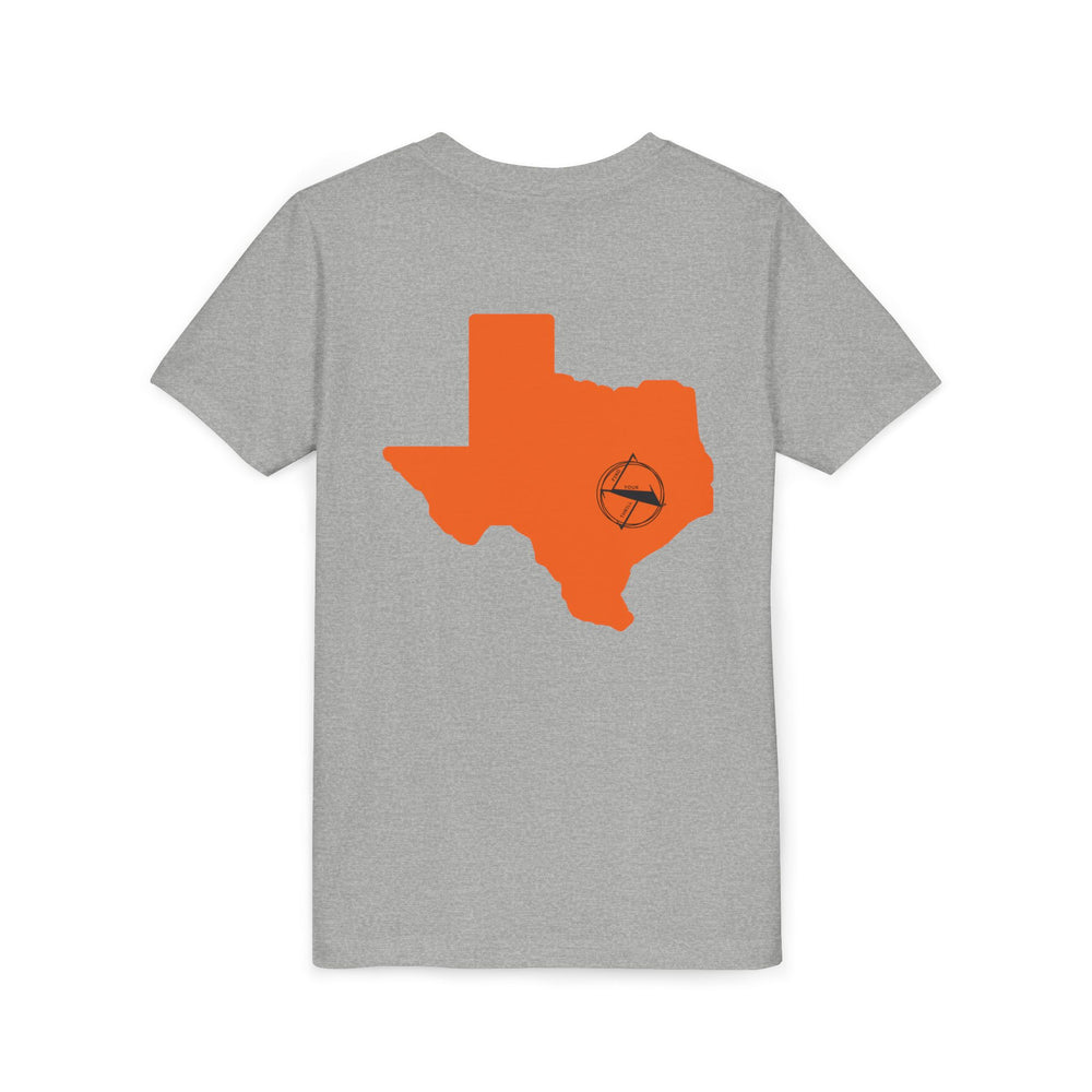 🤠 FYT ATX Youth Short Sleeve Tee – Texas State with ATX Circle Marker 🌟