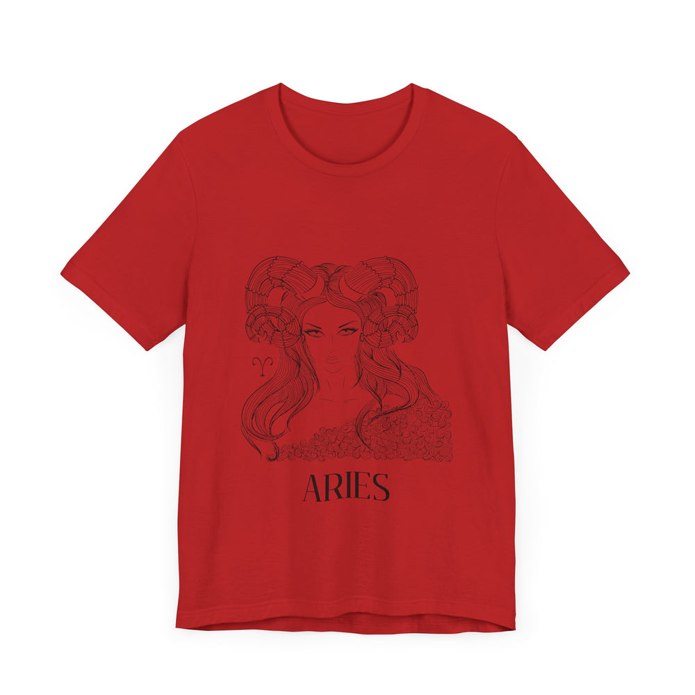 Aries Constellation Zodiac Unisex Jersey Short Sleeve Tee
