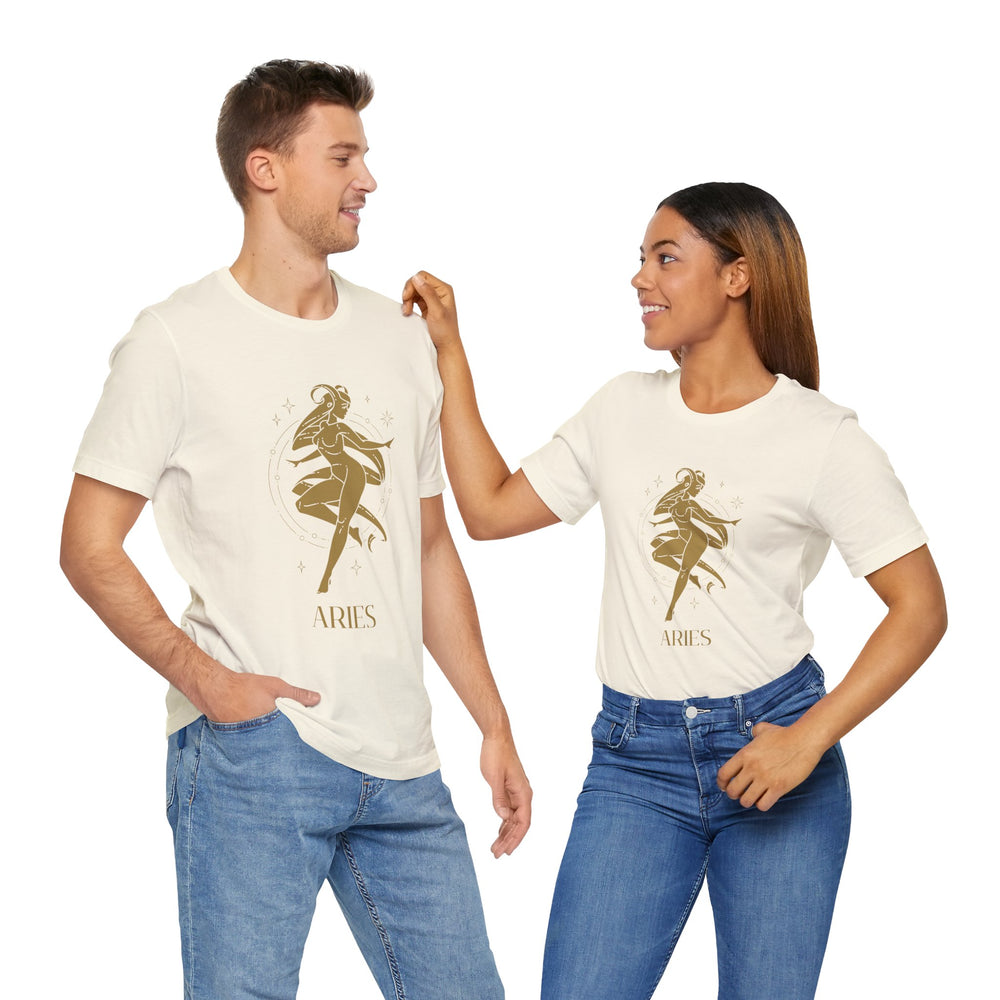 Aries Constellation Zodiac The Ram Men's Jersey Short Sleeve Tee
