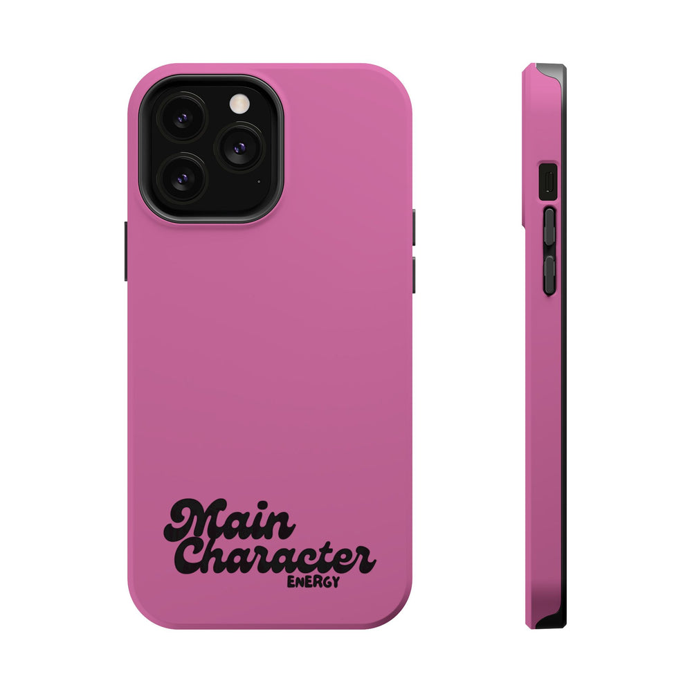 Main Character Energy Pink Edition Magnetic Tough iPhone 16, 15, 14, 13 Pro & Max Cases