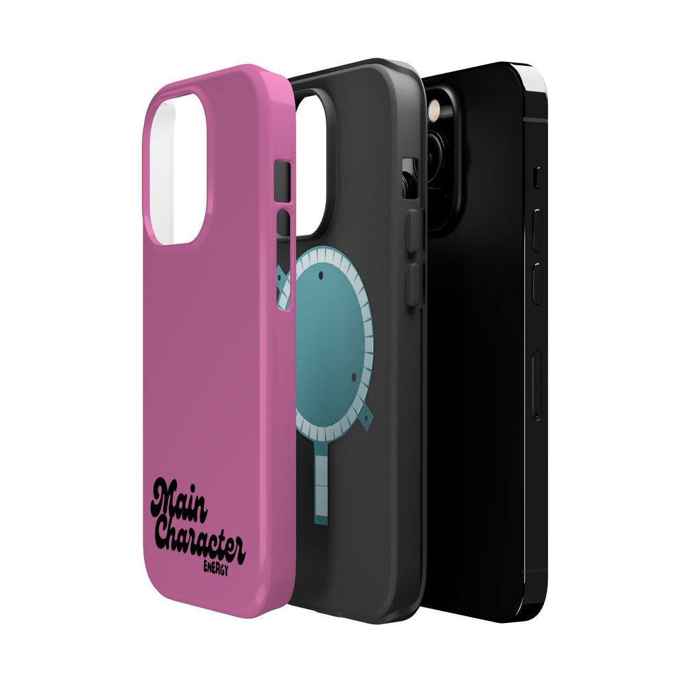 Main Character Energy Pink Edition Magnetic Tough iPhone 16, 15, 14, 13 Pro & Max Cases