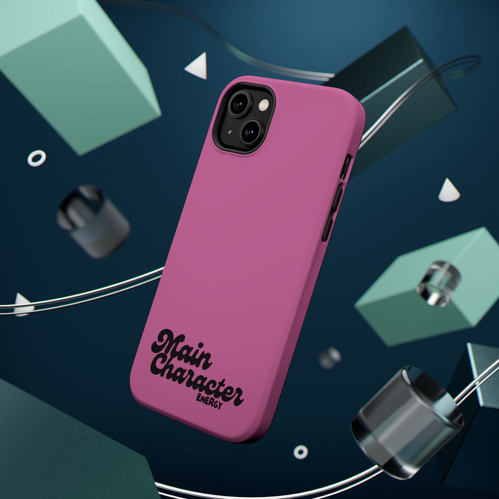 Main Character Energy Pink Edition Magnetic Tough iPhone 16, 15, 14, 13 Pro & Max Cases
