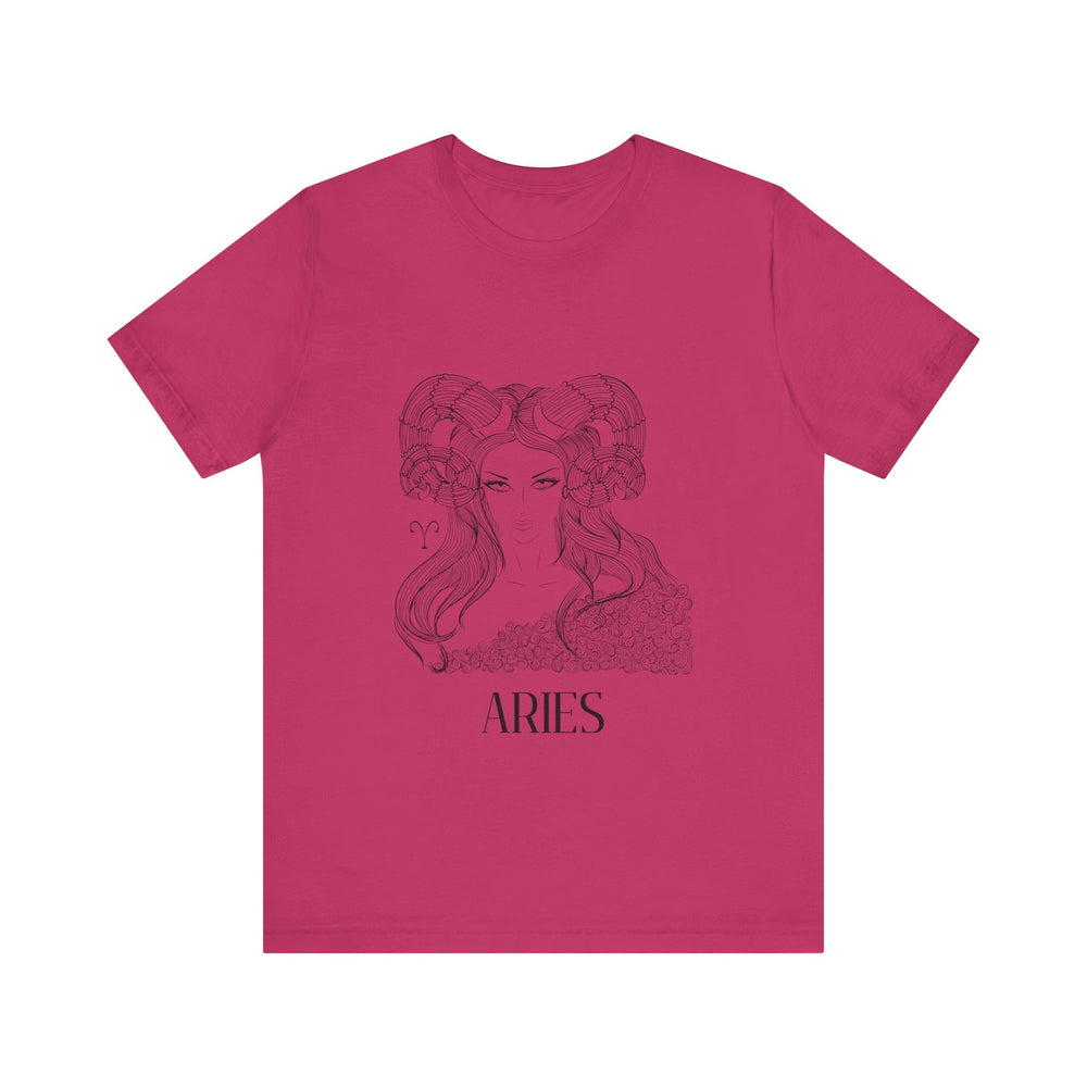 Aries Constellation Zodiac Unisex Jersey Short Sleeve Tee
