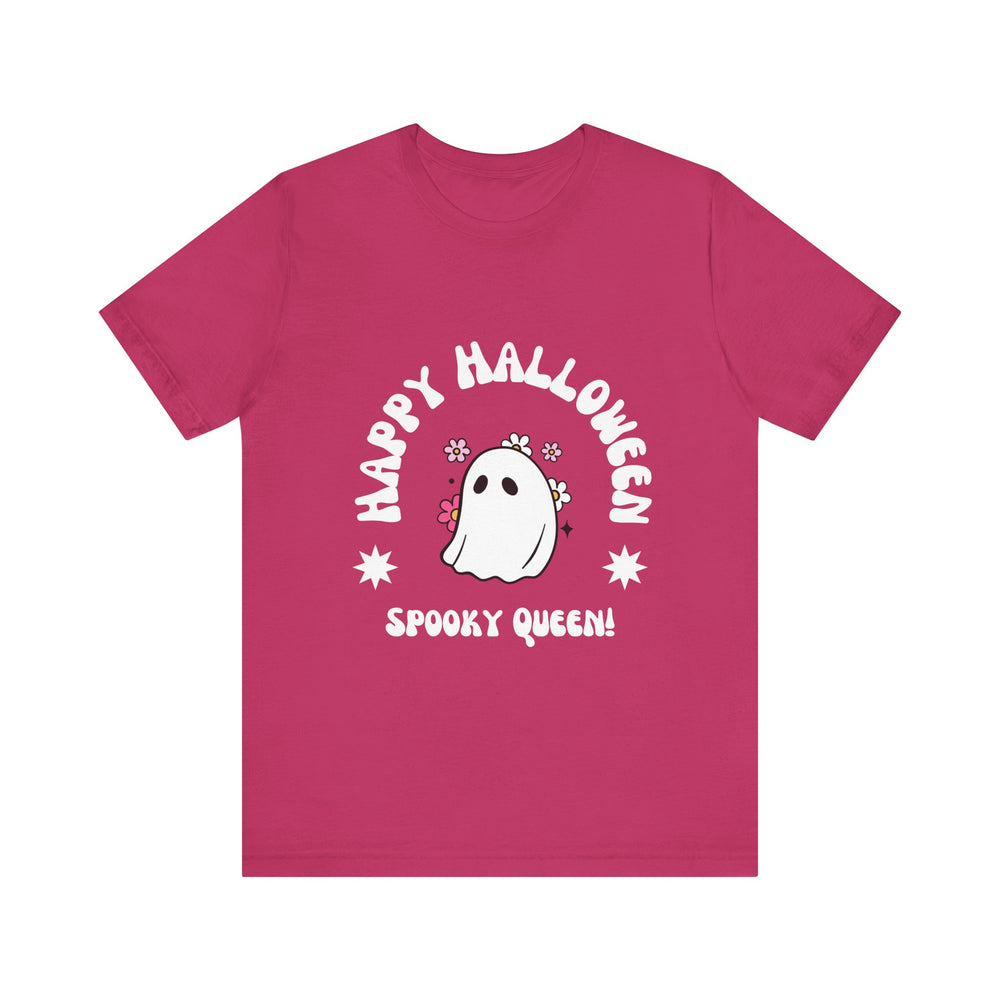 Happy Halloween Spooky Queen Unisex Jersey Short Sleeve Tee