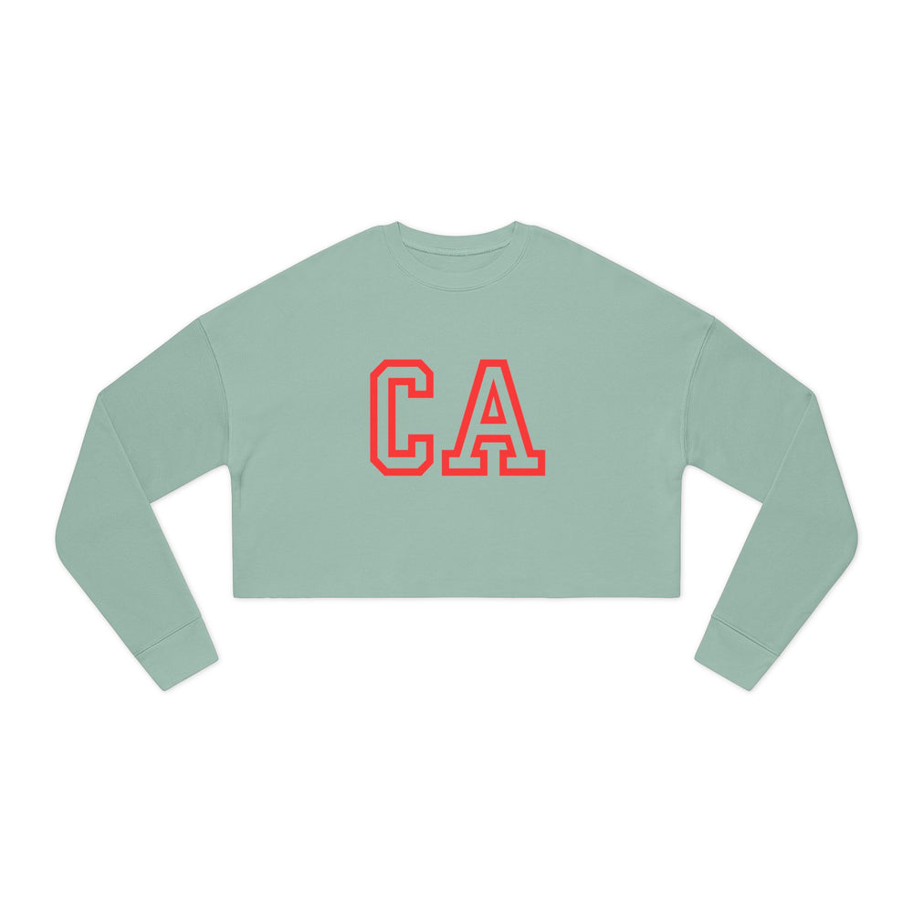 CA Women's Cropped Sweatshirt – Casual Cool with a Statement Edge 🌴✨