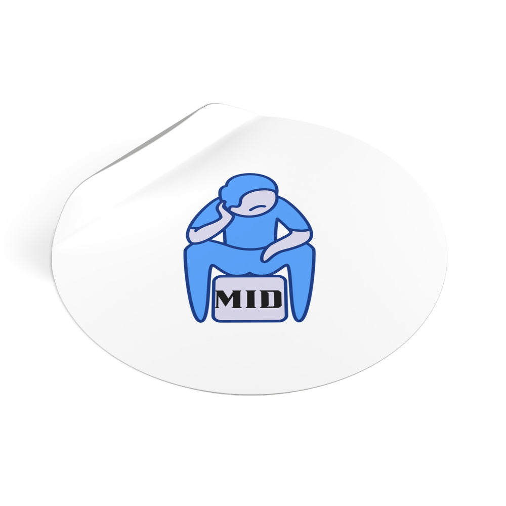 MID- Round Vinyl Stickers