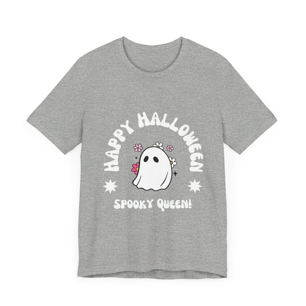 Happy Halloween Spooky Queen Unisex Jersey Short Sleeve Tee