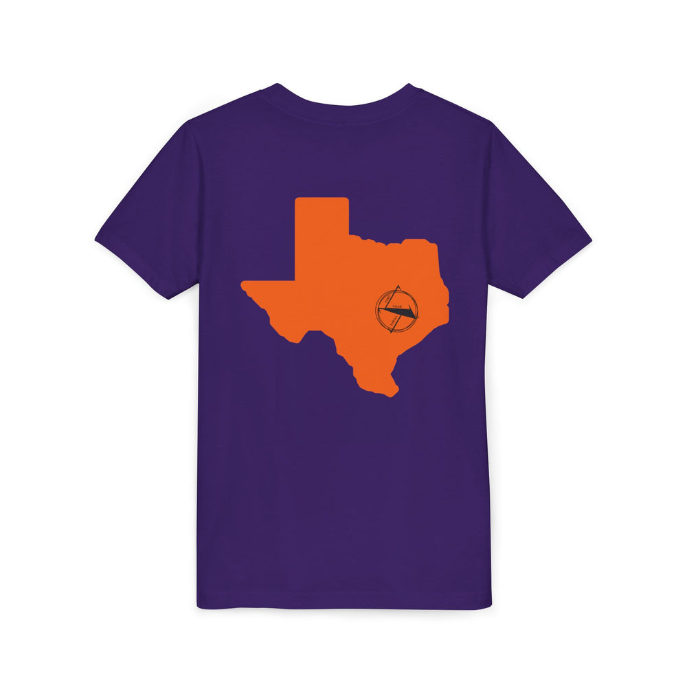 🤠 FYT ATX Youth Short Sleeve Tee – Texas State with ATX Circle Marker 🌟