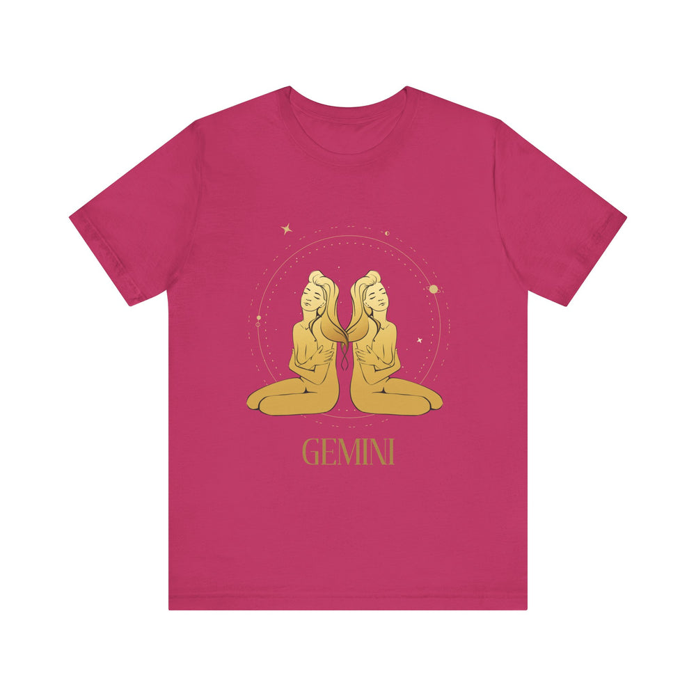 Gemini The Twins Zodiac Unisex Jersey Short Sleeve Tee