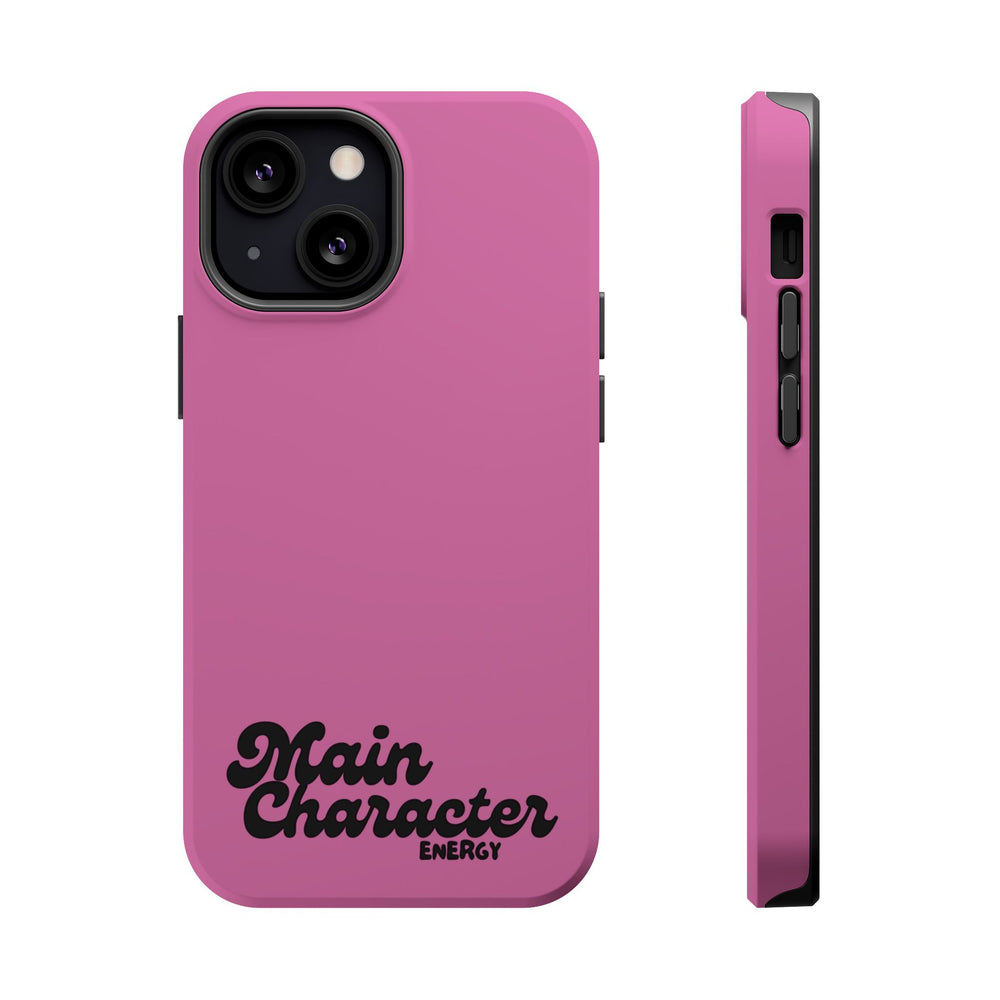 Main Character Energy Pink Edition Magnetic Tough iPhone 16, 15, 14, 13 Pro & Max Cases