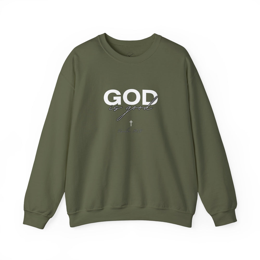 God Is Good - Psalms 34:18 - Crewneck Sweatshirt