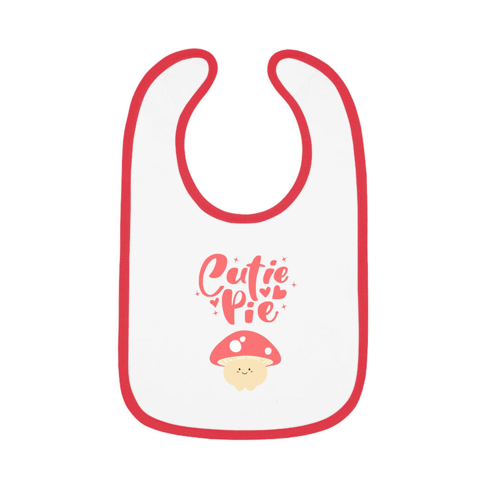 Cutie Pie Baby Contrast Trim Jersey Bib