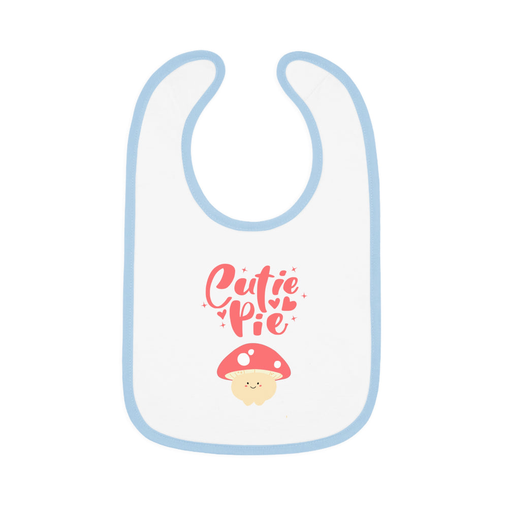 Cutie Pie Baby Contrast Trim Jersey Bib